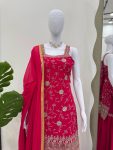 FANCY GEORGETTE THREAD SEQUENCE WORK TOP SHARARA WITH DUPATTA PARTY WEAR WHOLESALE PRICE ETHNIC GARMENT (2)