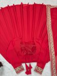 FANCY GEORGETTE THREAD WITH SEQUENCE WORK GOWN WITH DUPATTA FESTIVE WEAR WHOLESALE PRICE ETHNIC GARMENT (3)
