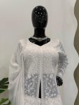 FANCY GEORGETTE THREAD WORK TOP PALAZZO WITH DUPATTA PARTY WEAR WHOLESALE PRICE ETHNIC GARMENT (3)