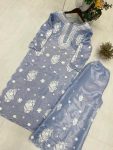 FANCY JIMMY CHOO EMBROIDERY WORK KURTI PALAZZO SET FESTIVE WEAR WHOLESALE PRICE ETHNIC GARMENT (3)