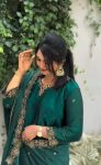FANCY JIMMY CHOO SILK EMBROIDERY SEQUENCE WORK TOP PALAZZO WITH DUPATTA FESTIVE WEAR WHOLESALE PRICE ETHNIC GARMENT (6)