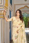 FANCY KOTA CRYSTLE JACQUARD BORDER WITH EMBROIDERY THREAD WORK SAREE WITH UNSTITCHED BLOUSE PARTY WEAR WHOLESALE PRICE ETHNIC GARMENT (6)