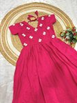 FANCY MASKA COTTON HANDWORK ONE PIECE CASAUL WEAR WHOLESALE PRICE ETHNIC GARMENT (1)