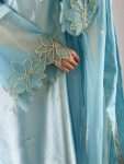 FANCY MOSS SATIN EMBROIDERY WITH BEADS AND SEQUENCE WORK TOP BOTTOM WITH DUPATTA FESTIVE WEAR WHOLESALE PRICE ETHNIC GARMENT (10)