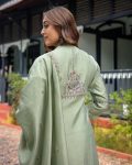 FANCY MUSLIN SILK EMBROIDERY WORK TOP BOTTOM WITH DUPATTA FESTIVE WEAR WHOLESALE PRICE ETHNIC GARMENT (3)
