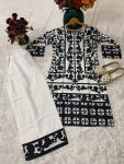 FANCY NATURAL CREPE DIGITAL PRINTED KURTI PALAZZO SET FESTIVE WEAR WHOLESALE PRICE ETHNIC GARMENT (5)