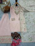 FANCY NATURAL CREPE EMBROIDERY SEQUENCE WORK TOP PALAZZO WITH DUPATTA FESTIVE WEAR WHOLESALE PRICE ETHNIC GARMENT (3)