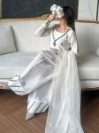 FANCY NATURAL CREPE EMBROIDERY SEQUENCE WORK WITH REAL MIRROR HAND WORK TOP PATIYALA WITH DUPATTA FESTIVE WEAR WHOLESALE PRICE ETHNIC GARMENT (4)