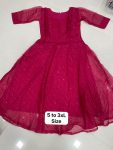 FANCY ORGANZA FUR AND SEQUENCE WORK ONE PIECE CASAUL WEAR WHOLESALE PRICE ETHNIC GARMENT (2)