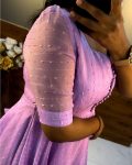 FANCY ORGANZA FUR AND SEQUENCE WORK ONE PIECE CASAUL WEAR WHOLESALE PRICE ETHNIC GARMENT (5)
