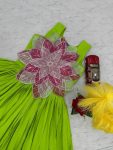 FANCY PARAMPARA SILK FLOWER CUTTING PASTING WORK ONE PIECE PARTY WEAR WHOLESALE PRICE ETHNIC GARMENT (6)