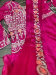 FANCY RANGOLI PLAIN GOWN WITH EMBROIDERY WORK ATTACHED KOTI AND DUPATTA PARTY WEAR WHOLESALE PRICE ETHNIC GARMENT (4)