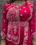 FANCY RANGOLI PLAIN GOWN WITH EMBROIDERY WORK ATTACHED KOTI AND DUPATTA PARTY WEAR WHOLESALE PRICE ETHNIC GARMENT (4)