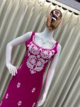 FANCY RAYON EMBROIDERY WORK KURTI PALAZZO SET FESTIVE WEAR WHOLESALE PRICE ETHNIC GARMENT (23)