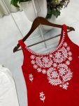 FANCY RAYON EMBROIDERY WORK KURTI PALAZZO SET FESTIVE WEAR WHOLESALE PRICE ETHNIC GARMENT (3)