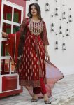FANCY RAYON EMBROIDERY WORK TOP BOTTOM WITH DUPATTA FESTIVE WEAR WHOLESALE PRICE ETHNIC GARMENT (5)
