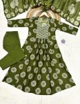 FANCY RAYON PRINT WITH EMBROIDERY WORK TOP BOTTOM WITH DUPATTA FESTIVE WEAR WHOLESALE PRICE ETHNIC GARMENT (3)