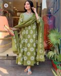 FANCY RAYON PRINT WITH EMBROIDERY WORK TOP BOTTOM WITH DUPATTA FESTIVE WEAR WHOLESALE PRICE ETHNIC GARMENT (3)