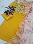 FANCY RAYON SLUB SEQUENCE EMBROIDERY WORK TOP BOTTOM WITH DUPATTA FESTIVE WEAR WHOLESALE PRICE ETHNIC GARMENT (9)