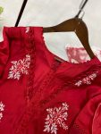 FANCY ROMAN SILK EMBROIDERY WORK AND GPO LACE WITH SOFT ORGANZA IN SLEEVES DESIGN TOP BOTTOM WITH DUPATTA FESTIVE WEAR WHOLESALE PRICE ETHNIC GARMENT (2).jpeg