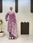 FANCY ROMAN SILK EMBROIDERY WORK AND GPO LACE WITH SOFT ORGANZA IN SLEEVES DESIGN TOP BOTTOM WITH DUPATTA FESTIVE WEAR WHOLESALE PRICE ETHNIC GARMENT (6).jpeg