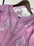 FANCY ROMAN SILK EMBROIDERY WORK AND GPO LACE WITH SOFT ORGANZA IN SLEEVES DESIGN TOP BOTTOM WITH DUPATTA FESTIVE WEAR WHOLESALE PRICE ETHNIC GARMENT (6).jpeg
