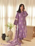 FANCY ROMAN SILK EMBROIDERY WORK AND GPO LACE WITH SOFT ORGANZA IN SLEEVES DESIGN TOP BOTTOM WITH DUPATTA FESTIVE WEAR WHOLESALE PRICE ETHNIC GARMENT (6).jpeg
