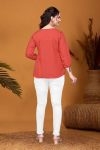 FANCY ROMAN SILK EMBROIDERY WORK TOP CASUAL WEAR WHOLESALE PRICE ETHNIC GARMENT (1)