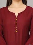 FANCY ROMAN SILK FANCY BUTTON WORK TOP DAILY WEAR WHOLESALE PRICE ETHNIC GARMENT (2)