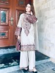 FANCY ROMAN SILK ZARI, THREAD AND SEQUENCE EMBROIDERY WORK TOP PALAZZO WITH DUPATTA FESTIVE WEAR WHOLESALE PRICE ETHNIC GARMENT(10)