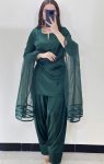 FANCY SATIN SILK PLAIN TOP PATIYALA WITH FANCY LACE BORDER DUPATTA DAILY WEAR WHOLESALE PRICE ETHNIC GARMENT (5)