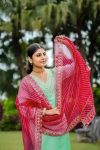 FANCY SLUB COTTON SEQUENCE EMBROIDERY WORK TOP BOTTOM WITH DUPATTA FESTIVE WEAR WHOLESALE PRICE ETHNIC GARMENT (3)