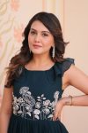 FANCY7 FAUX BLOOMING BEADS EMBROIDERED WORK GOWN FESTIVE WEAR WHOLESALE PRICE ETHNIC GARMENT (11)