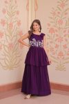 FANCY7 FAUX BLOOMING BEADS EMBROIDERED WORK GOWN FESTIVE WEAR WHOLESALE PRICE ETHNIC GARMENT (3)