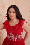 FANCY7 FAUX BLOOMING BEADS EMBROIDERED WORK GOWN FESTIVE WEAR WHOLESALE PRICE ETHNIC GARMENT (8)