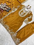 FASHIONABLE CHINON SILK EMBROIDERY SEQUENCE WORK TOP PALAZZO WITH DUPATTA FESTIVE WEAR WHOLESALE PRICE ETHNIC GARMENT (8)