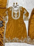 FASHIONABLE CHINON SILK EMBROIDERY SEQUENCE WORK TOP PALAZZO WITH DUPATTA FESTIVE WEAR WHOLESALE PRICE ETHNIC GARMENT (8)