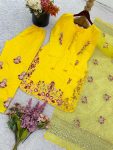 FASHIONABLE CREPE SILK EMBROIDERY SEQUENCE WORK TOP PALAZZO WITH DUPATTA FESTIVE WEAR WHOLESALE PRICE ETHNIC GARMENT (2)
