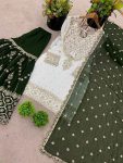 FASHIONABLE GEORGETTE EMBROIDERY SEQUENCE WORK TOP SHARARA WITH DUPATTA FESTIVE WEAR WHOLESALE PRICE ETHNIC GARMENT (13)
