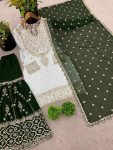 FASHIONABLE GEORGETTE EMBROIDERY SEQUENCE WORK TOP SHARARA WITH DUPATTA FESTIVE WEAR WHOLESALE PRICE ETHNIC GARMENT (13)