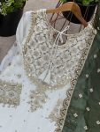 FASHIONABLE GEORGETTE EMBROIDERY SEQUENCE WORK TOP SHARARA WITH DUPATTA FESTIVE WEAR WHOLESALE PRICE ETHNIC GARMENT (13)
