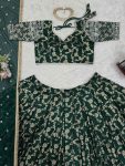 FASHIONABLE JACQUARD THREAD SEQUENCE WORK LEHENGA CHOLI WITH DUPATTA WEDDING WEAR WHOLESALE PRICE ETHNIC GARMENT (4)