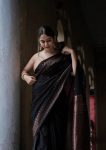 FASHIONABLE SOFT LICHI SILK JACQUARD WORK SAREE WITH UNSTITCHED BLOUSE WEDDING WEAR WHOLESALE PRICE ETHNIC GARMENT (19)