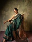 FASHIONABLE SOFT LICHI SILK JACQUARD WORK SAREE WITH UNSTITCHED BLOUSE WEDDING WEAR WHOLESALE PRICE ETHNIC GARMENT (10)