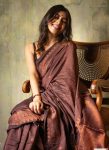 FASHIONABLE SOFT LICHI SILK JACQUARD WORK SAREE WITH UNSTITCHED BLOUSE WEDDING WEAR WHOLESALE PRICE ETHNIC GARMENT (5)