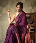 FASHIONABLE SOFT LICHI SILK JACQUARD WORK SAREE WITH UNSTITCHED BLOUSE WEDDING WEAR WHOLESALE PRICE ETHNIC GARMENT (2)