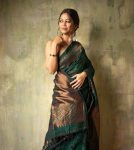 FASHIONABLE SOFT LICHI SILK JACQUARD WORK SAREE WITH UNSTITCHED BLOUSE WEDDING WEAR WHOLESALE PRICE ETHNIC GARMENT (10)