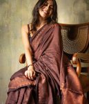 FASHIONABLE SOFT LICHI SILK JACQUARD WORK SAREE WITH UNSTITCHED BLOUSE WEDDING WEAR WHOLESALE PRICE ETHNIC GARMENT (5)