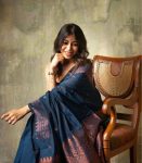 FASHIONABLE SOFT LICHI SILK JACQUARD WORK SAREE WITH UNSTITCHED BLOUSE WEDDING WEAR WHOLESALE PRICE ETHNIC GARMENT (18)