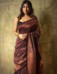FASHIONABLE SOFT LICHI SILK JACQUARD WORK SAREE WITH UNSTITCHED BLOUSE WEDDING WEAR WHOLESALE PRICE ETHNIC GARMENT (5)